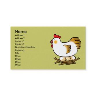 cute chicken and eggs