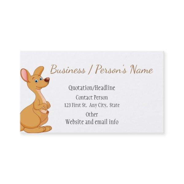 Cute Children Kids Cartoon Kangaroo Animal Custom