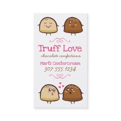 Cute chocolate truffles confections