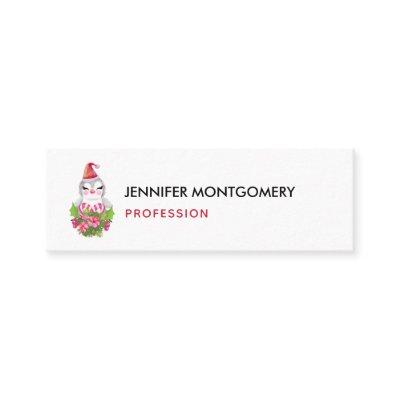 Cute Christmas Penguin in Santa Hat Mini
