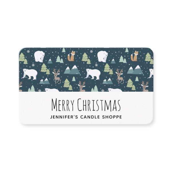 Cute Christmas Winter Animals Pattern