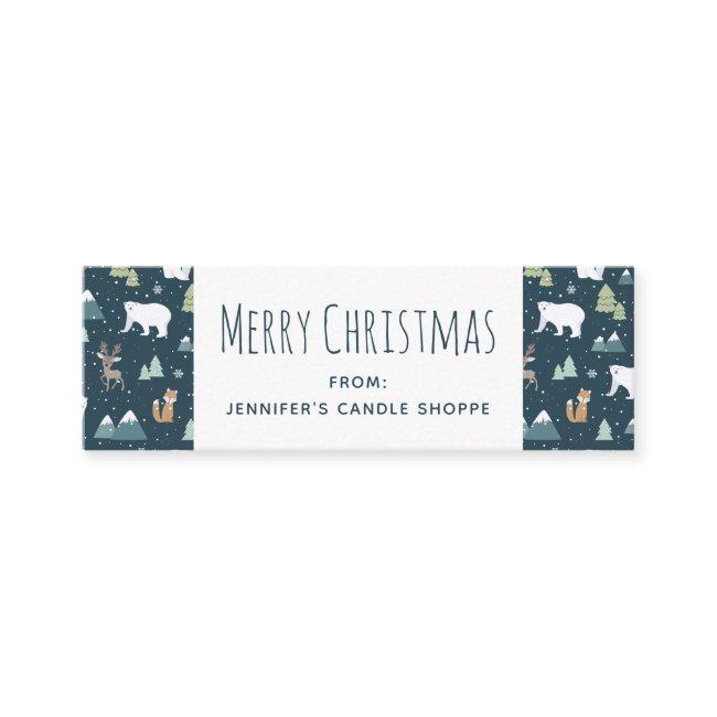 Cute Christmas Winter Animals Pattern Mini