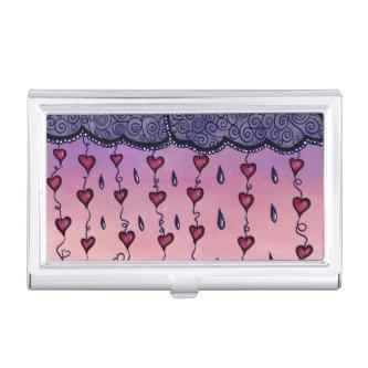 Cute clouds, hearts and raindrops  case