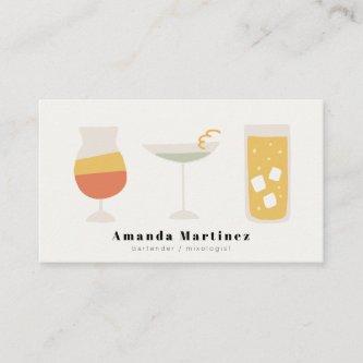 Cute Colorful Cocktails Bartender Mixologist