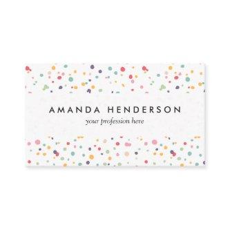Cute Colorful Confetti Dots Pattern