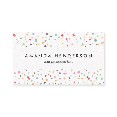 Cute Colorful Confetti Dots Pattern