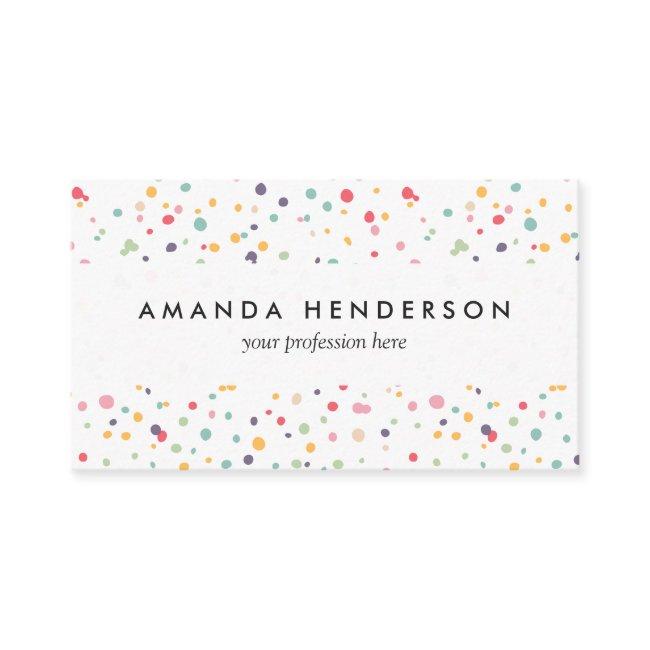 Cute Colorful Confetti Dots Pattern
