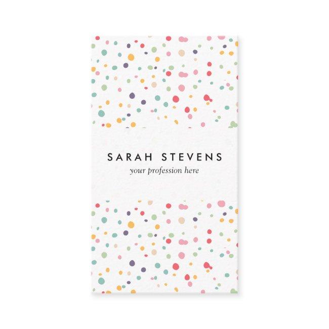 Cute Colorful Confetti Dots Pattern