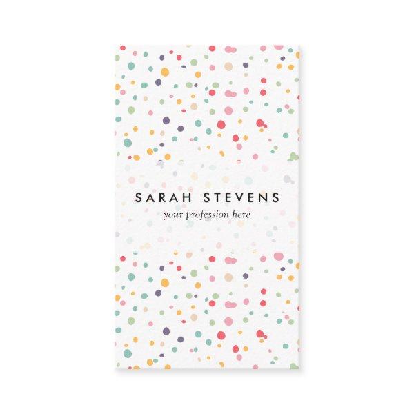 Cute Colorful Confetti Dots Pattern