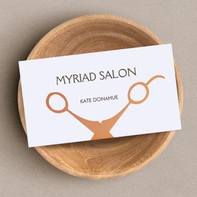 Cute Copper Scissors Hair Stylist Salon Lavender