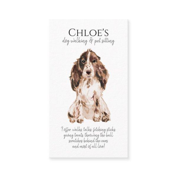 Cute Corgi Dog Walker Pet Sitter