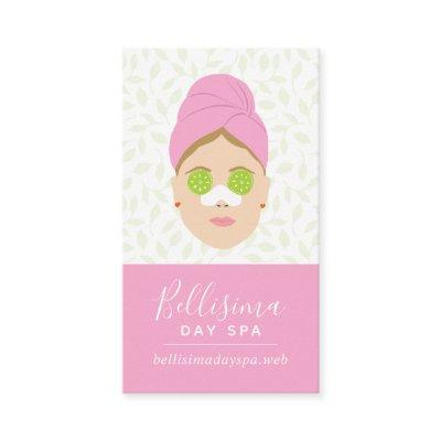 Cute Cucumber Eyes Spa Lady