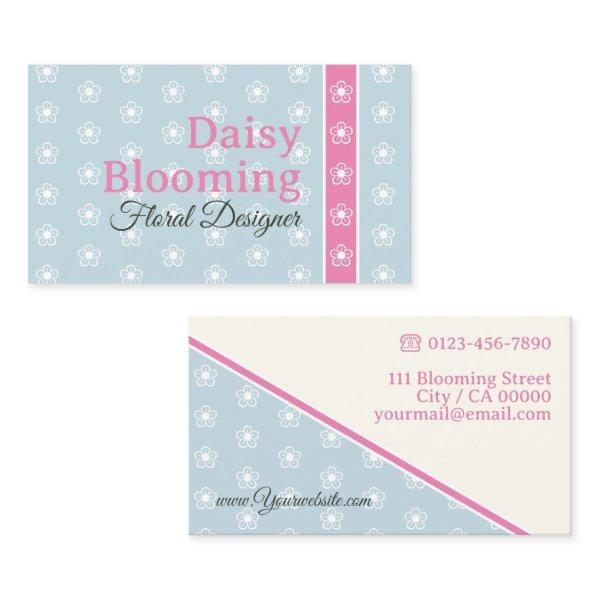 Cute Daisy Pattern Pastel Light Blue Pink Florist
