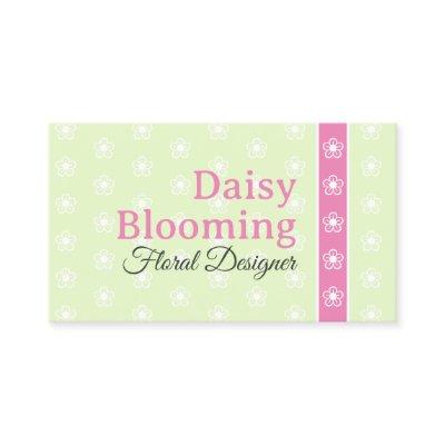 Cute Daisy Pattern Pastel Lime Green Pink Florist