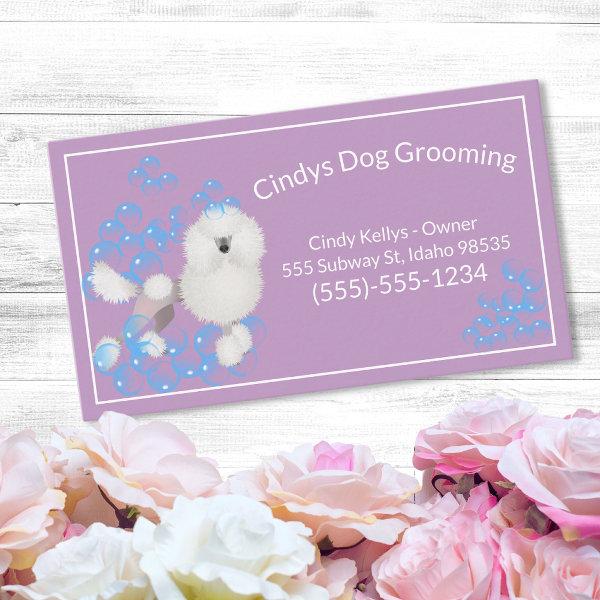 Cute Dog Grooming Bubbles