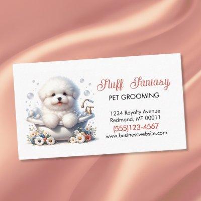 Cute Dog Pet Grooming Bath Service