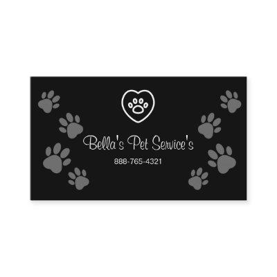 Cute Dog Walker Pet Services Black