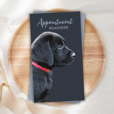 Cute Dog Walker Pet Sitter Puppy Labrador Business Appointment Card