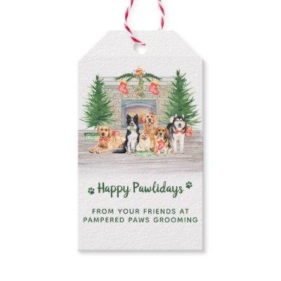 Cute Dogs Pet Business Dog Lover Christmas Gift Tags