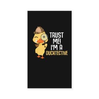 Cute Duck Detective Animal Humor Duck Lover