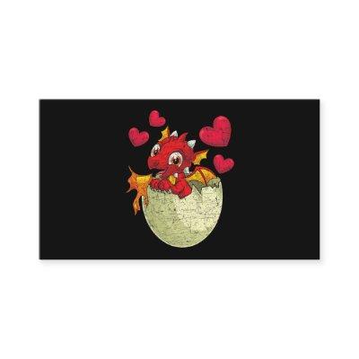 Cute Fire Dragon Lover Heart Mythical Creature Dra