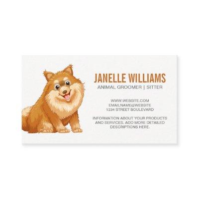 Cute Fluffy Dog Panting and Smiling