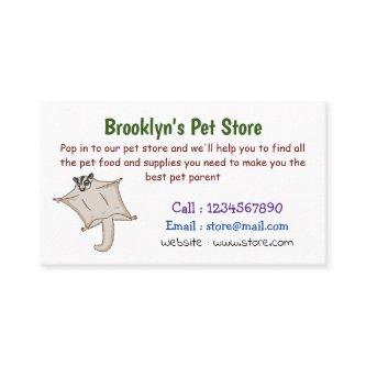 Cute flying sugar glider cartoon illustration