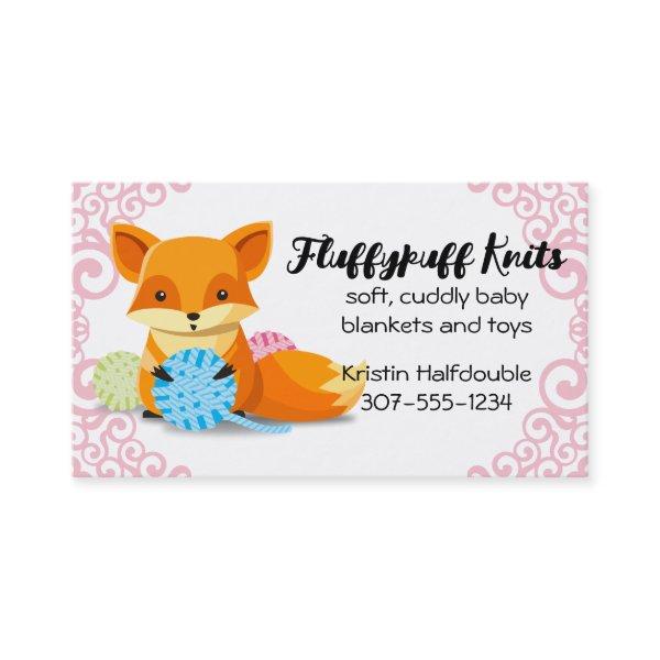 Cute fox balls of yarn knitting crochet homespun