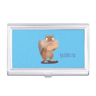 Cute funny big cheeks chipmunk cartoon  case