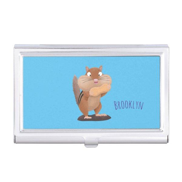 Cute funny big cheeks chipmunk cartoon  case