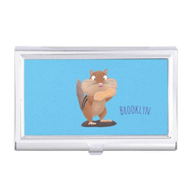 Cute funny big cheeks chipmunk cartoon case