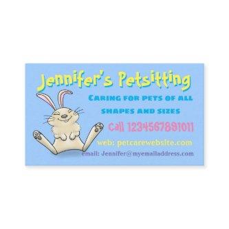Cute funny bunny rabbit pet sitting service