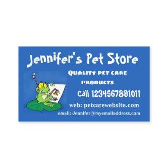 Cute funny green frog cartoon illustration