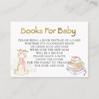 Cute Giraffe Gold Foil Glitter Girl Books For Baby