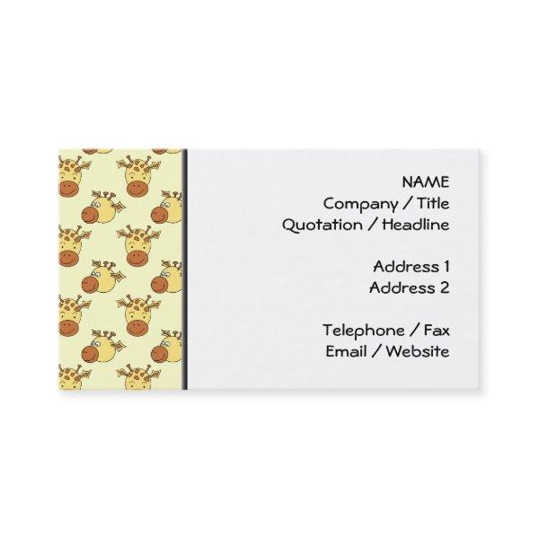 Cute Giraffe Pattern. Cartoon Animals.