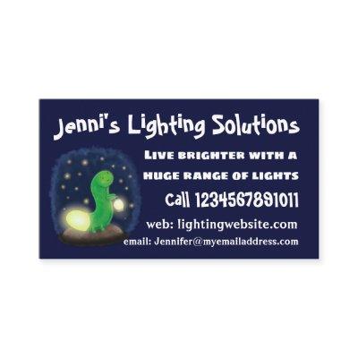 Cute green glow worm cartoon illustration