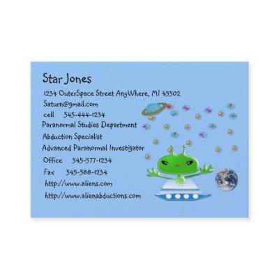 Cute Green Outer Space Aliens with Space Ship
