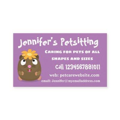 Cute guinea pig happy cartoon illustration