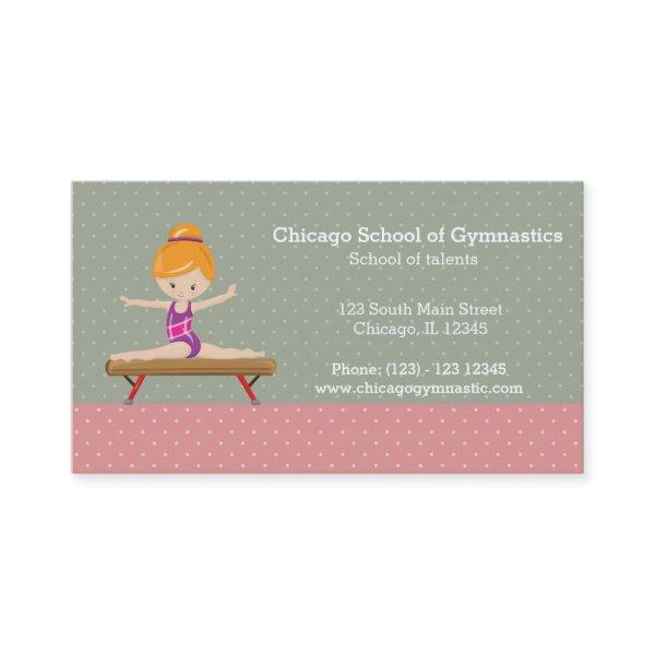 Cute gymnastics girl