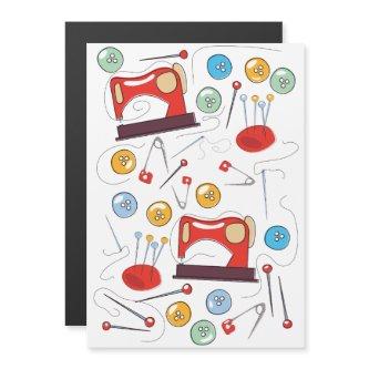 Cute hand drawn Sewing Pattern