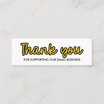 Cute Handwritten Business Thank you for your order Mini