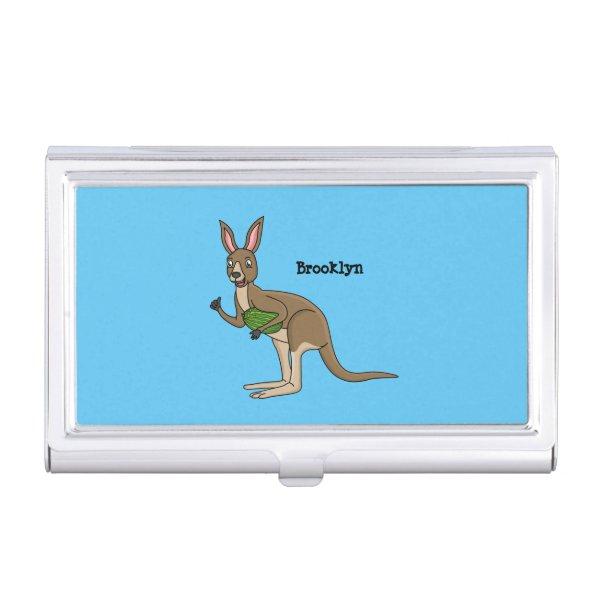 Cute happy Australian kangaroo illustration  Case