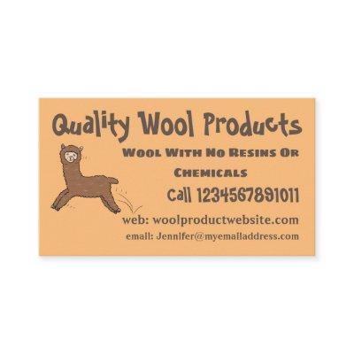 Cute happy brown alpaca cartoon