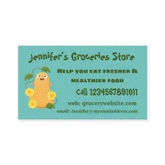 Cute happy butternut pumpkin gourd cartoon