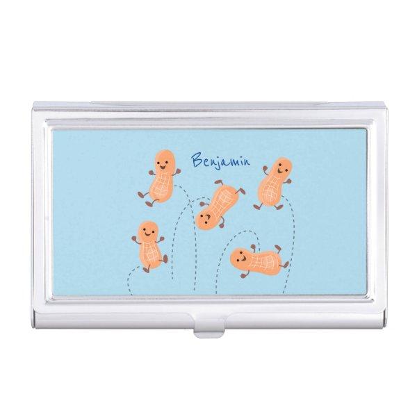 Cute happy jumping peanuts cartoon illustration  case