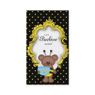Cute Honey Pot Bee Hive Polka Dot