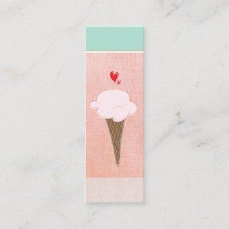 Cute Ice Cream Cone Calling Card