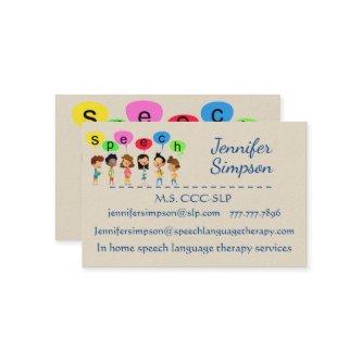 Cute Kids Cartoon Holding Speech Words