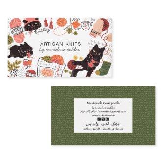 Cute Knitting Business And Knitting Instruction
