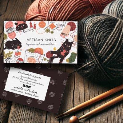 Cute Knitting Business And Knitting Instruction